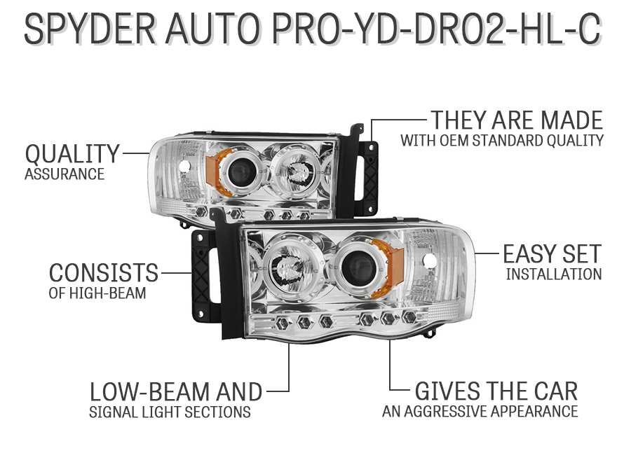 Spyder Auto PRO-YD-DR02-HL-C